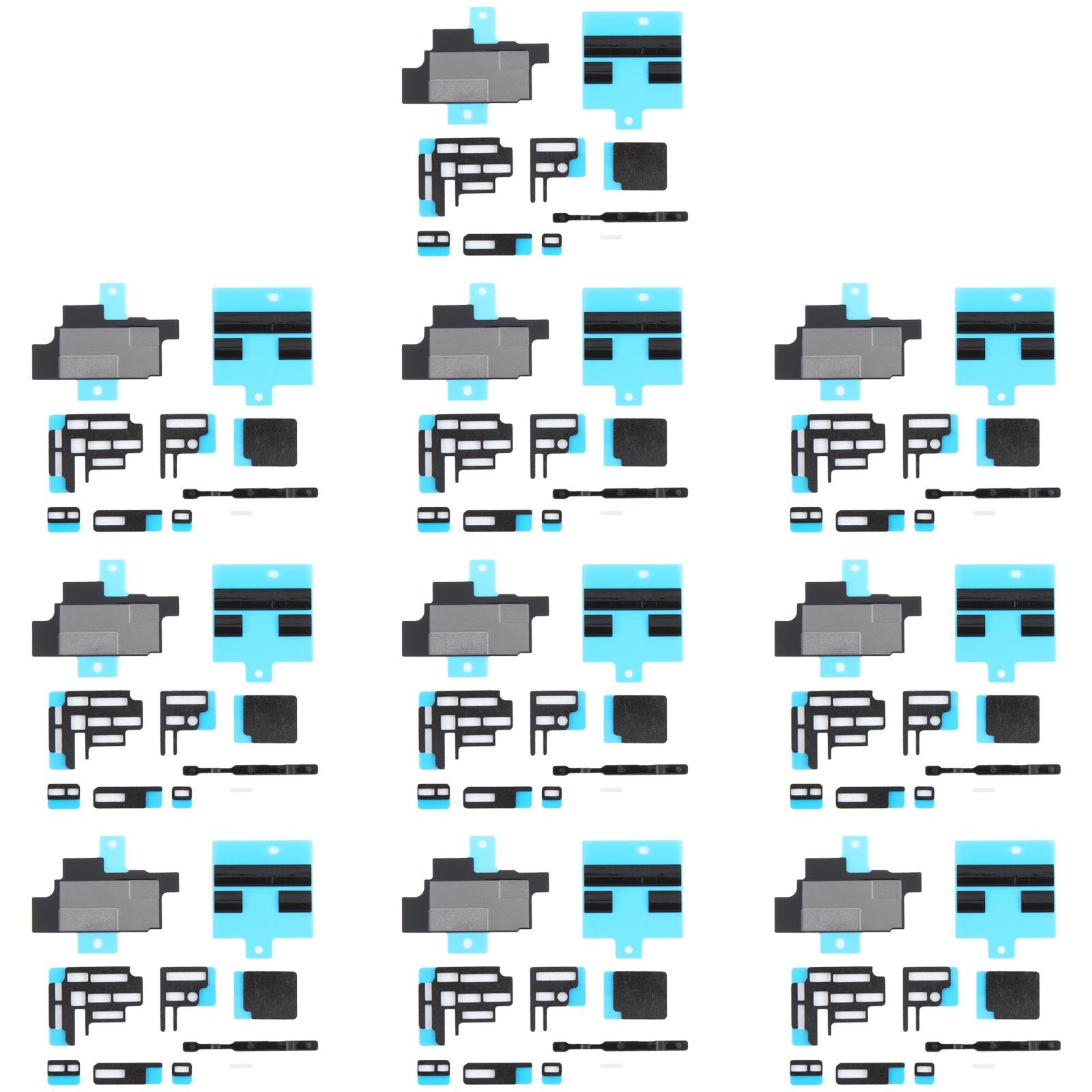 For iPhone 16 Pro 10sets Mainboard Heat Sink Sticker + FPC Sponge Foam Pads