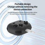 For-Samsung-Galaxy-Buds3-/-Buds3-Pro-Retro-Game-Console-Style-Silicone-Earbuds-Case(Dark-Grey)