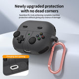 For-Samsung-Galaxy-Buds3-/-Buds3-Pro-Retro-Game-Console-Style-Silicone-Earbuds-Case(Dark-Grey)