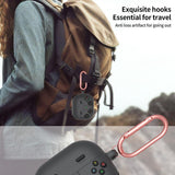 For-Samsung-Galaxy-Buds3-/-Buds3-Pro-Retro-Game-Console-Style-Silicone-Earbuds-Case(Dark-Grey)