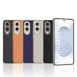 For-Samsung-Galaxy-S25-Edge-5G-GKK-Metal-Paint-Skin-Feel-Leather-Full-Coverage-Phone-Case(Carbon-Fiber-Texture)