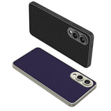 For-Samsung-Galaxy-S25-Edge-5G-GKK-Metal-Paint-Skin-Feel-Leather-Full-Coverage-Phone-Case(Carbon-Fiber-Texture)
