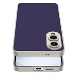 For-Samsung-Galaxy-S25-Edge-5G-GKK-Metal-Paint-Skin-Feel-Leather-Full-Coverage-Phone-Case(Carbon-Fiber-Texture)