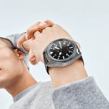 For-Samsung-Galaxy-Watch-3-45mm-Electroplating-Hollow-Half-pack-TPU-Protective-Case(Gray)