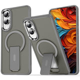 For-Samsung-Galaxy-S25-Edge-5G-Acrylic-Hybrid-TPU-MagSafe-Holder-Phone-Case(Titanium-Grey)
