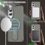 For-Samsung-Galaxy-S25-Edge-5G-Acrylic-Hybrid-TPU-MagSafe-Holder-Phone-Case(Titanium-Grey)