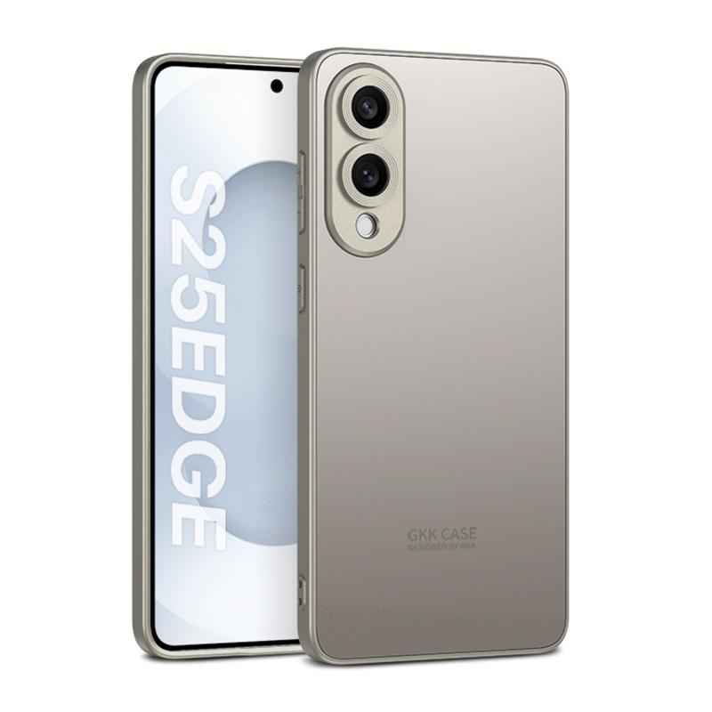 For-Samsung-Galaxy-S25-Edge-5G-GKK-Skin-Feel-PC-Hybrid-TPU-Phone-Case(Titanium-Grey)