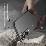 For-Samsung-Galaxy-S25-Edge-5G-GKK-Skin-Feel-PC-Hybrid-TPU-Phone-Case(Titanium-Grey)