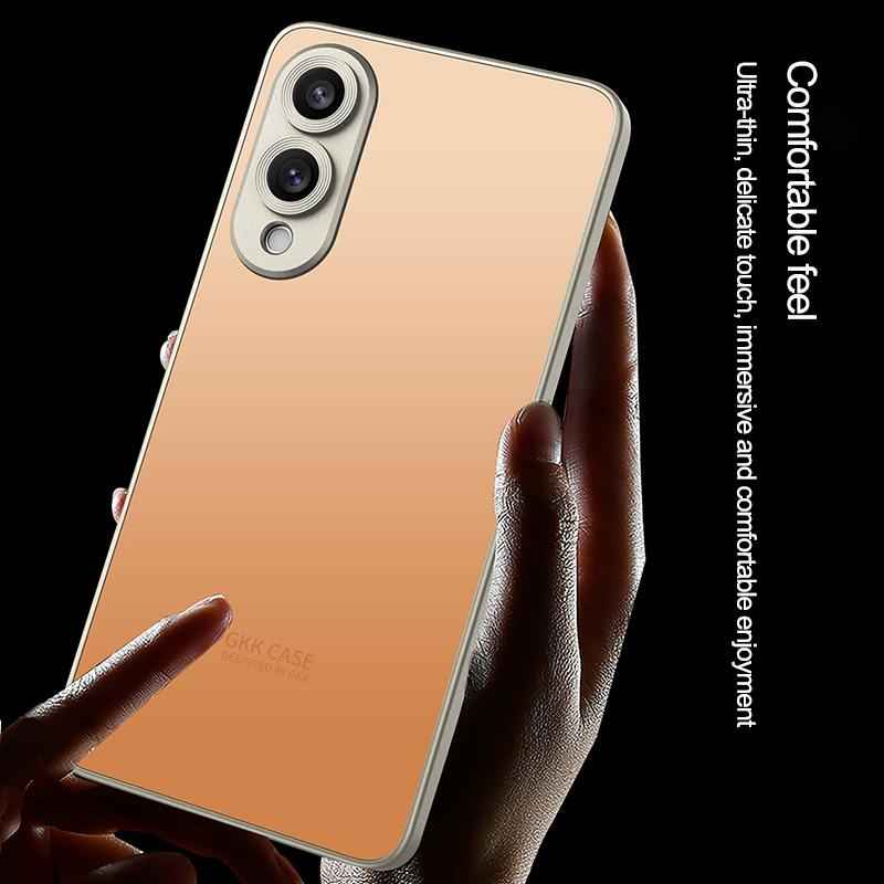 For-Samsung-Galaxy-S25-Edge-5G-GKK-Skin-Feel-PC-Hybrid-TPU-Phone-Case(Titanium-Grey)
