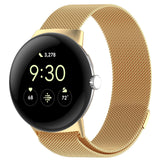 For-Google-Pixel-Watch-4-/-Watch-3-45mm-xDfind-Milanese-Metal-Magnetic-Watch-Band(Gold)