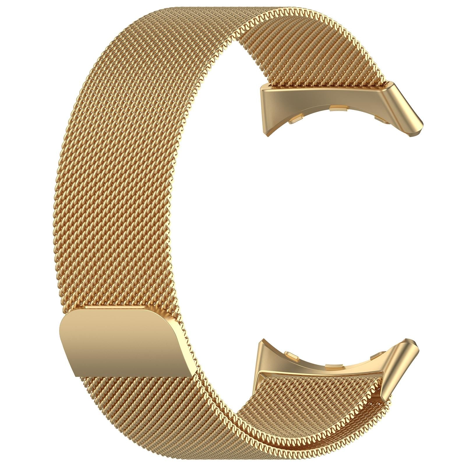 For-Google-Pixel-Watch-4-/-Watch-3-45mm-xDfind-Milanese-Metal-Magnetic-Watch-Band(Gold)