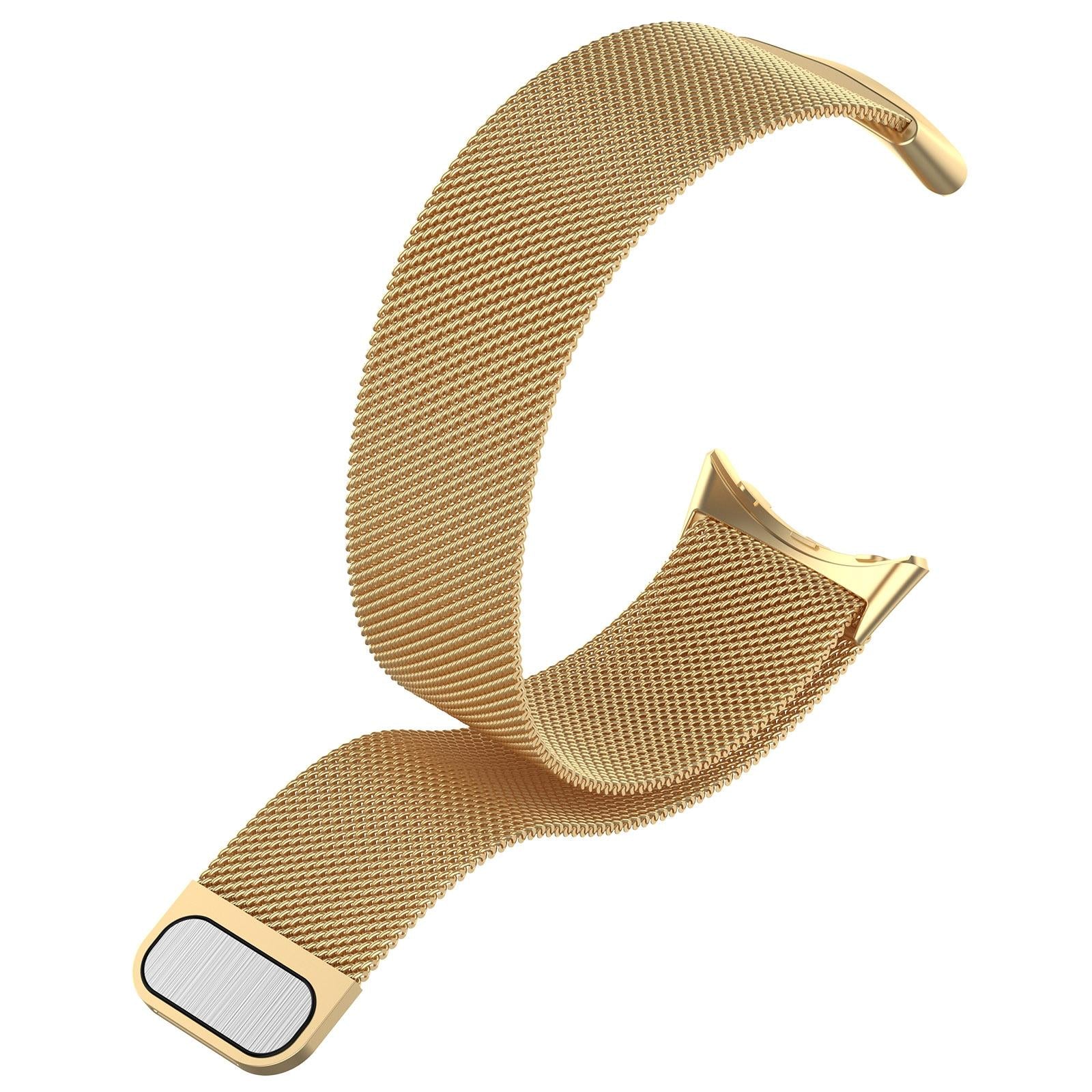 For-Google-Pixel-Watch-4-/-Watch-3-45mm-xDfind-Milanese-Metal-Magnetic-Watch-Band(Gold)