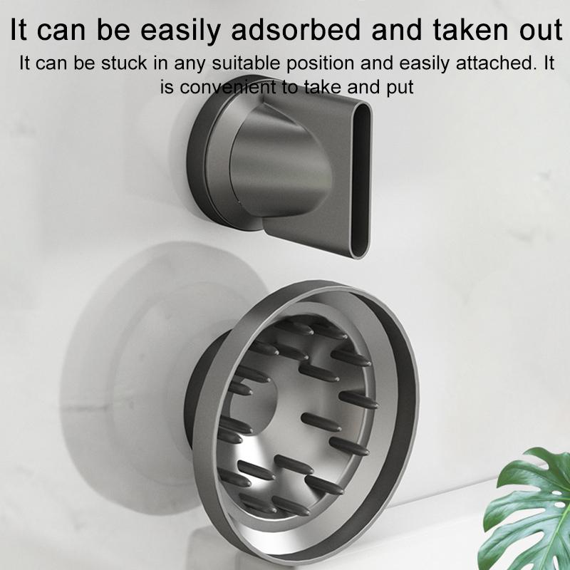 Aluminum Air Nozzle Stand For Dyson / Laifen Hairdryer(Black)