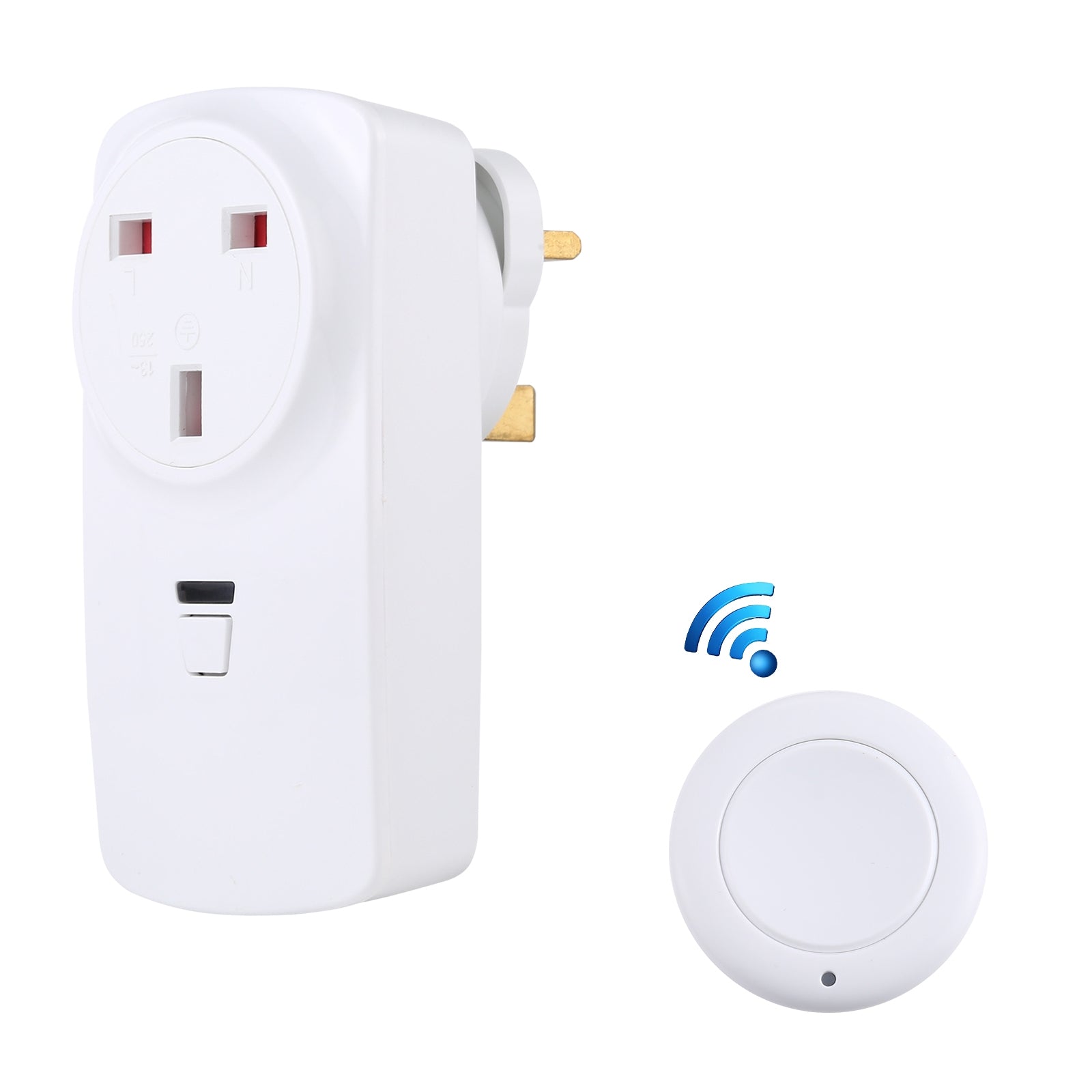AK-DL220 220V Smart Wireless Remote Control Socket with Remote Control, Plug Type:UK Plug