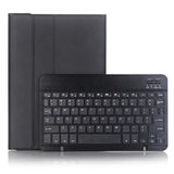 For-Samsung-Galaxy-Tab-S11-Candy-Color-TPU-Bluetooth-Keyboard-Leather-Tablet-Case-with-Pen-Holder(Black)