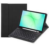 For-Samsung-Galaxy-Tab-A11+-Candy-Color-TPU-Bluetooth-Keyboard-Leather-Tablet-Case-with-Pen-Holder(Black)