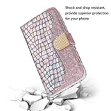 For-Samsung-Galaxy-S20-FE-Laser-Glitter-Powder-Matching-Crocodile-Texture-Horizontal-Flip-Leather-Case-with-Card-Slots-&-Holder-&-Wallet(Silver)