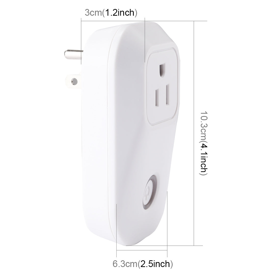 S20 WiFi Smart Power Plug Socket Wireless Remote Control Timer Power Switch, Compatible with Alexa and Google Home, Support iOS and Android, US Plug