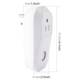 S20 WiFi Smart Power Plug Socket Wireless Remote Control Timer Power Switch, Compatible with Alexa and Google Home, Support iOS and Android, US Plug
