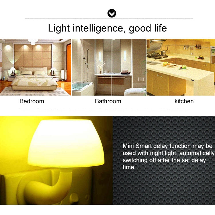 10A Round Shape WiFi Mini Plug APP Remote Control Timer Smart Socket, Support Alexa & Google Home, AC 100-240V, JP / US Plug