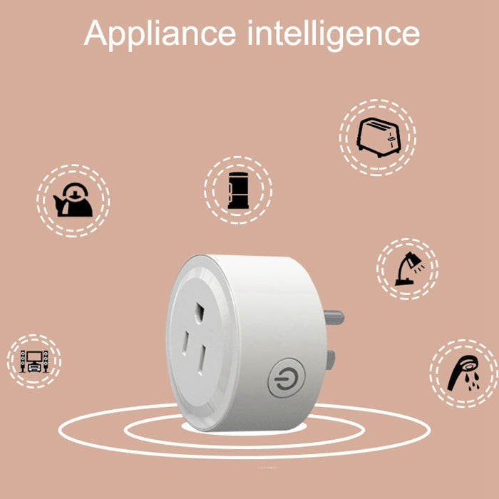 10A Smart WiFi Mini Plug APP Remote Control Timing Check Power Usage Smart Socket Works with Alexa & Google Home, AC 110V, US Plug