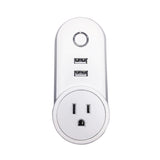 SA-002 2 USB Ports + 1 US Socket WiFi Smart Power Plug Socket, Compatible with Alexa and Google Home, AC 110V-230V, US Plug