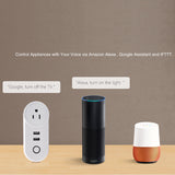 SA-002 2 USB Ports + 1 US Socket WiFi Smart Power Plug Socket, Compatible with Alexa and Google Home, AC 110V-230V, US Plug