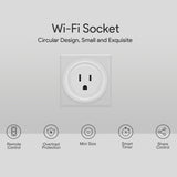 SA-003 10A Mini WiFi Plug Timing Smart Socket Works with Alexa & Google Home, AC 100-240V, US Plug