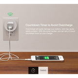 SA-003 10A Mini WiFi Plug Timing Smart Socket Works with Alexa & Google Home, AC 100-240V, US Plug