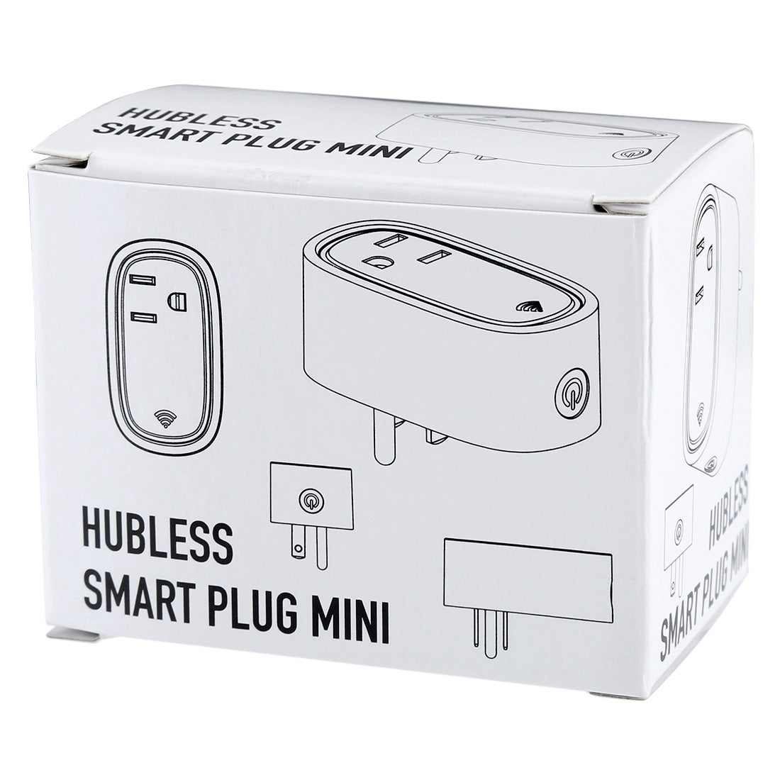 JH-G09U 15A 2.4GHz WiFi Control Hubless Smart Home Power Socket Works with Alexa  & Google Home, AC 100-240V, US Plug (White)