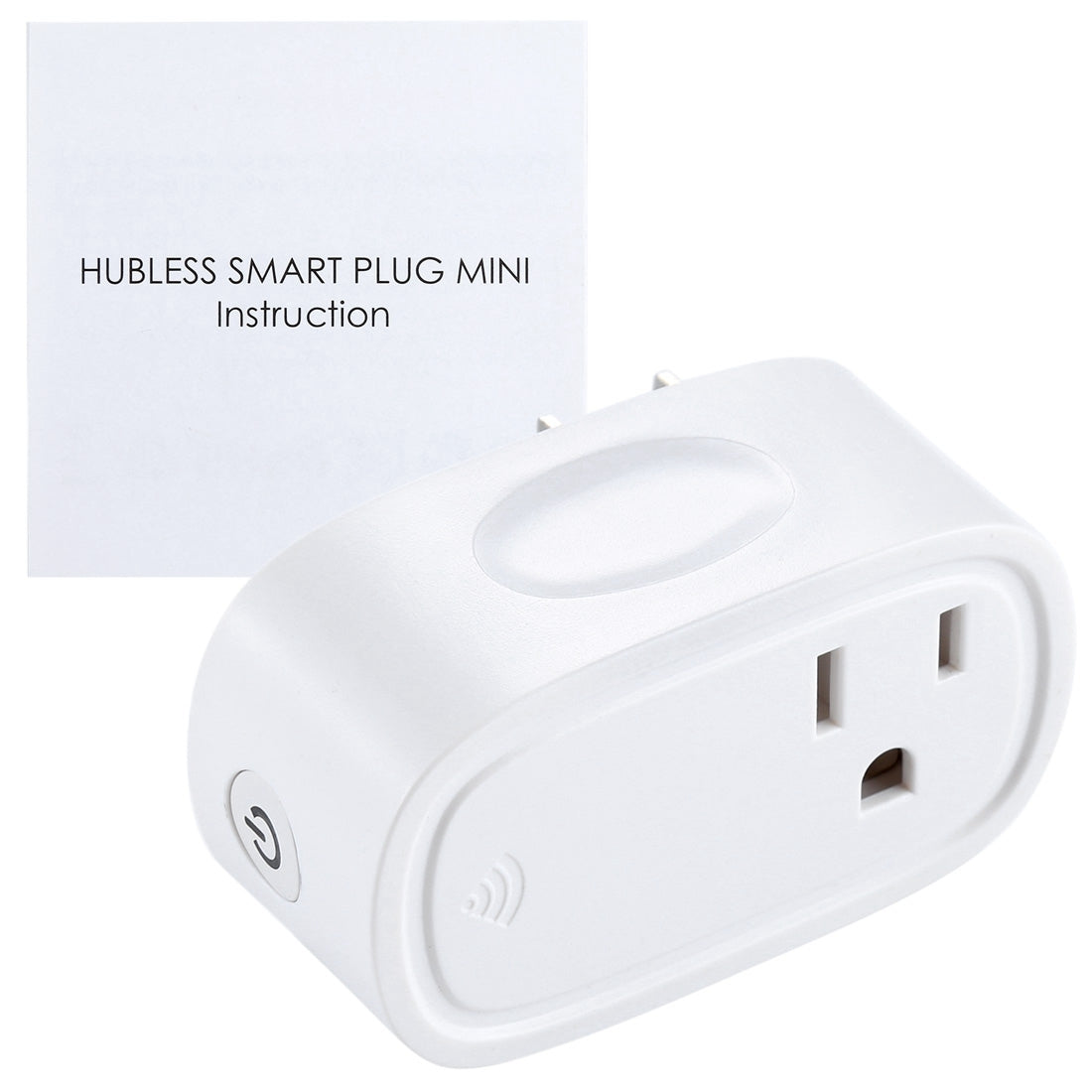 JH-G09U 15A 2.4GHz WiFi Control Hubless Smart Home Power Socket Works with Alexa  & Google Home, AC 100-240V, US Plug (White)