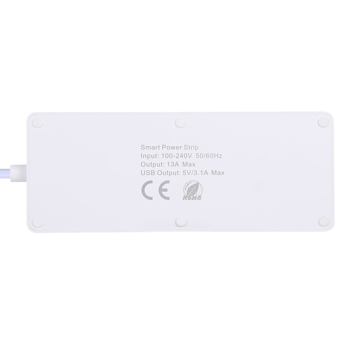 4 x USB Ports + 4 x UK Plug Jack 13A Max Output WiFi Remote Control Smart Power Socket Works with Alexa & Google Home, AC 100-240V, UK Plug