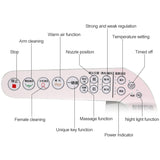 V Shape Multi-function Bathroom Automatic Cleaning Heating Intelligent Flush Toilet Cleaner Cover