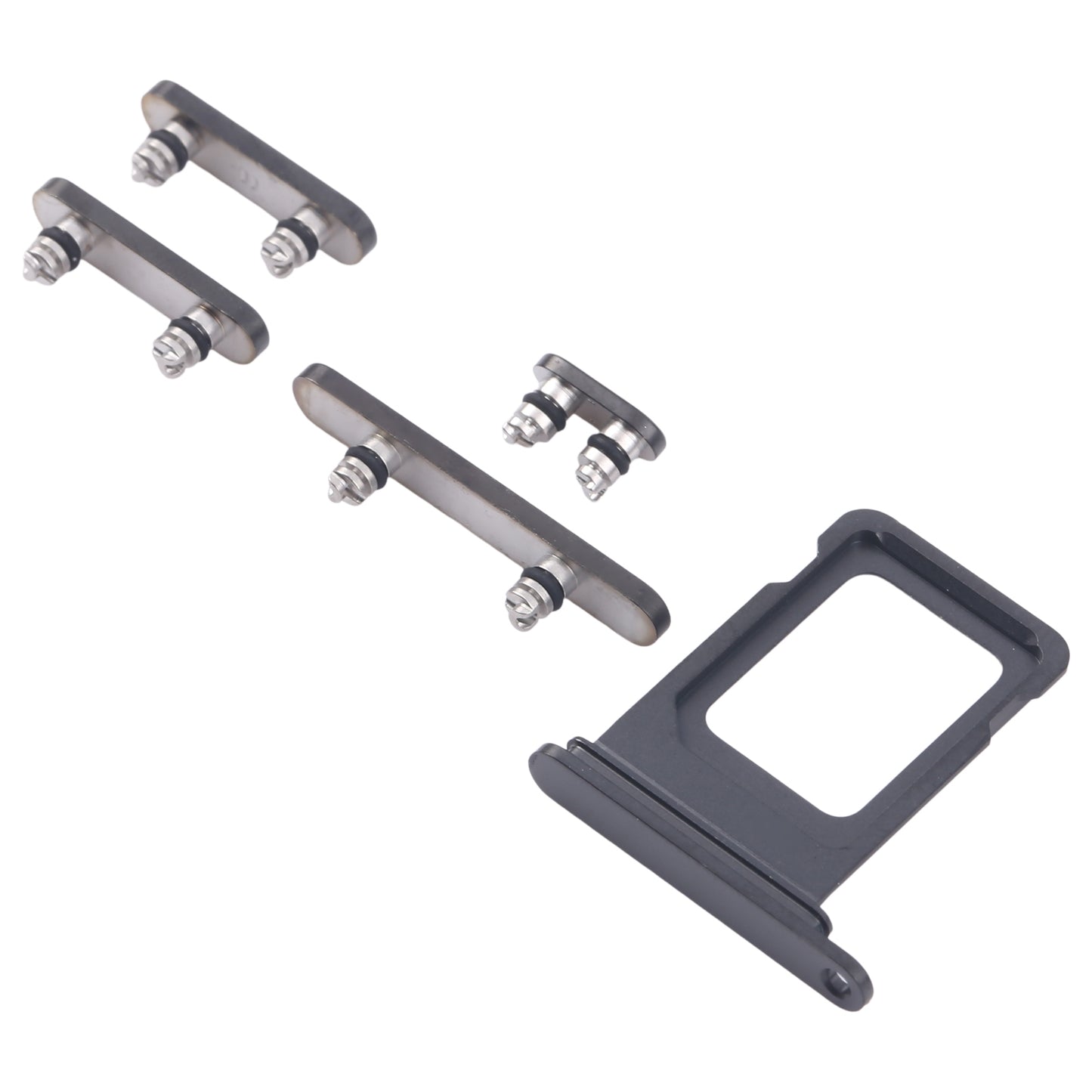 For iPhone 16 Pro Original SIM Card Tray + Side Keys (Black)