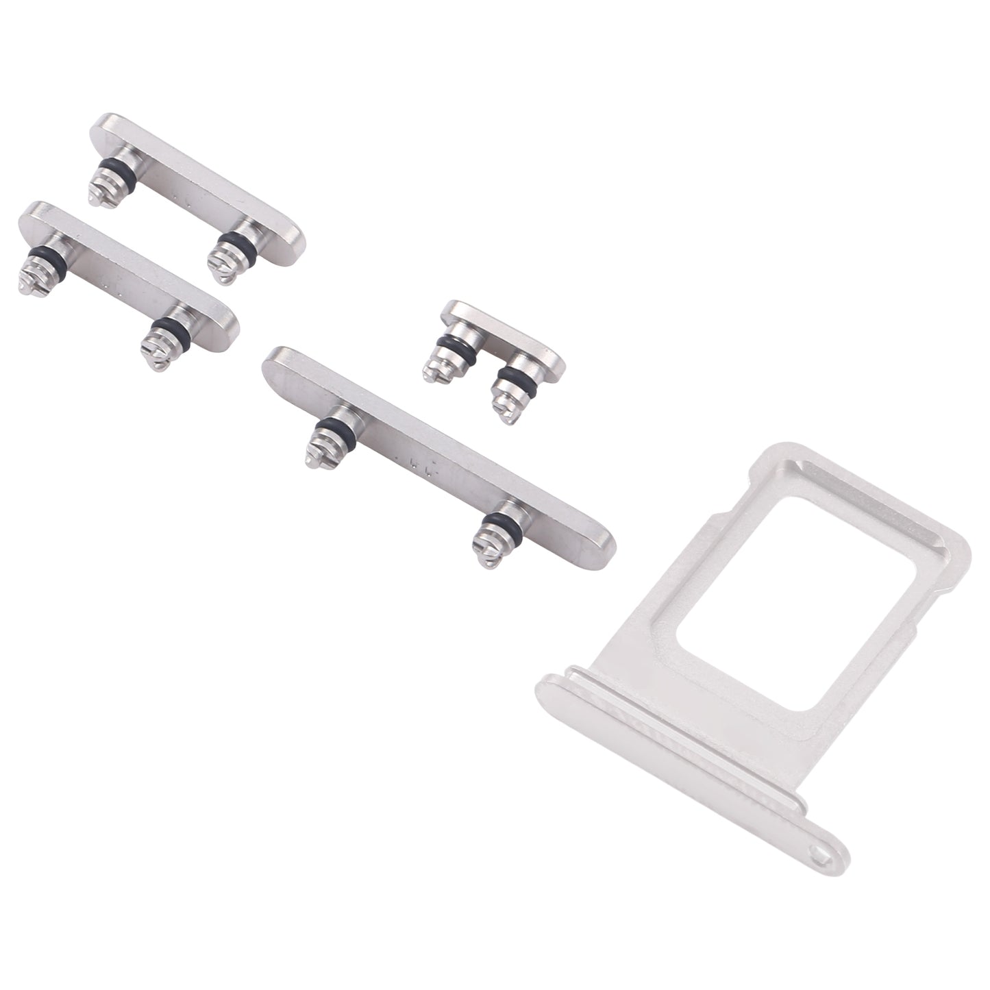 For iPhone 16 Pro Original SIM Card Tray + Side Keys (White)