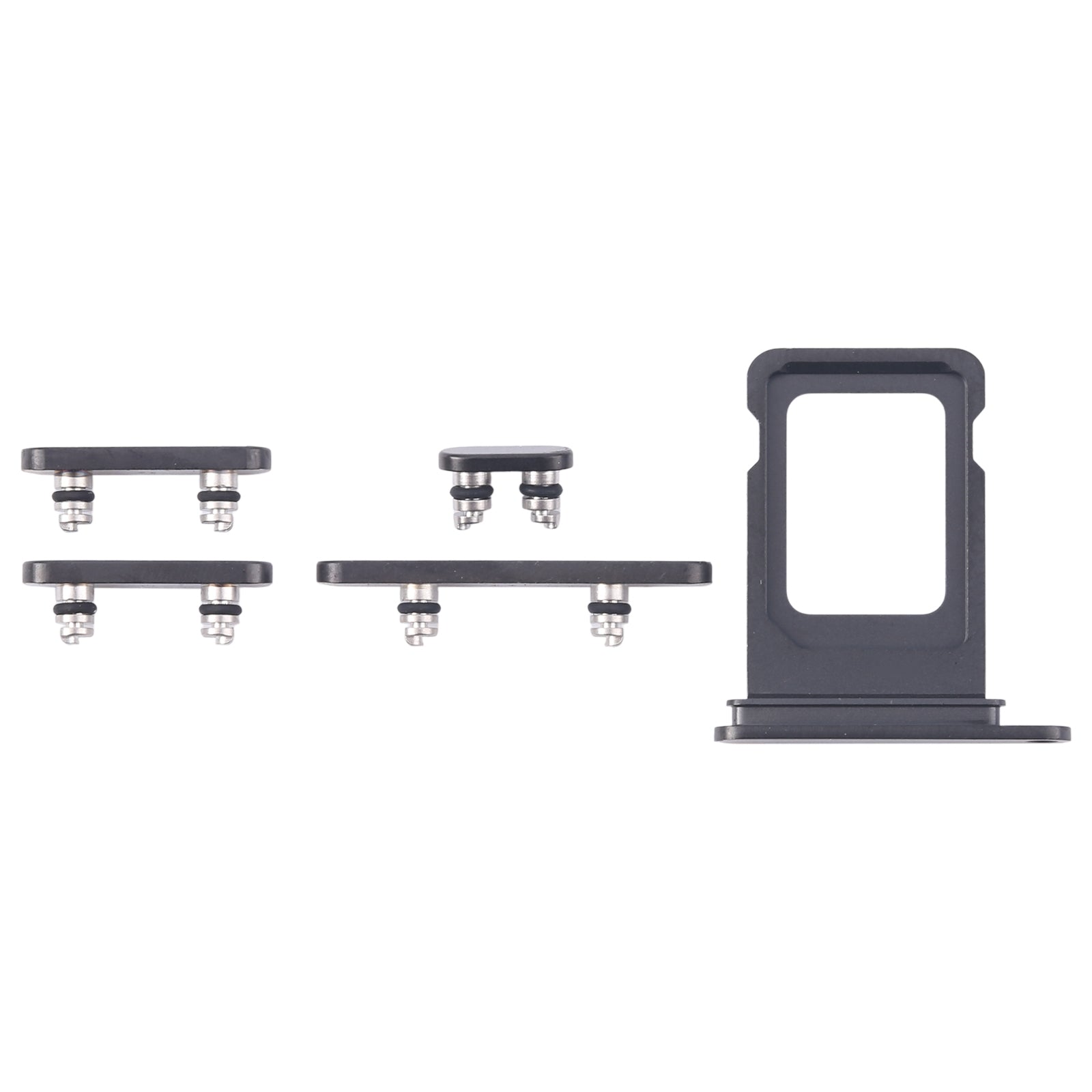 For iPhone 16 Pro Max Original SIM Card Tray + Side Keys (Black)