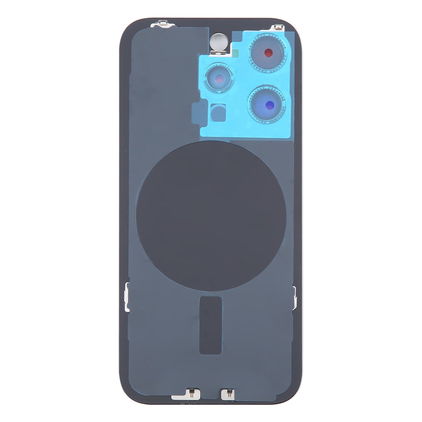 For iPhone 16 Pro Max Original Glass Battery Back Cover with Camera Lens Cover(Black)