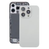 For iPhone 16 Pro Max Original Glass Battery Back Cover with Camera Lens Cover + MagSafe Magnet(Silver)