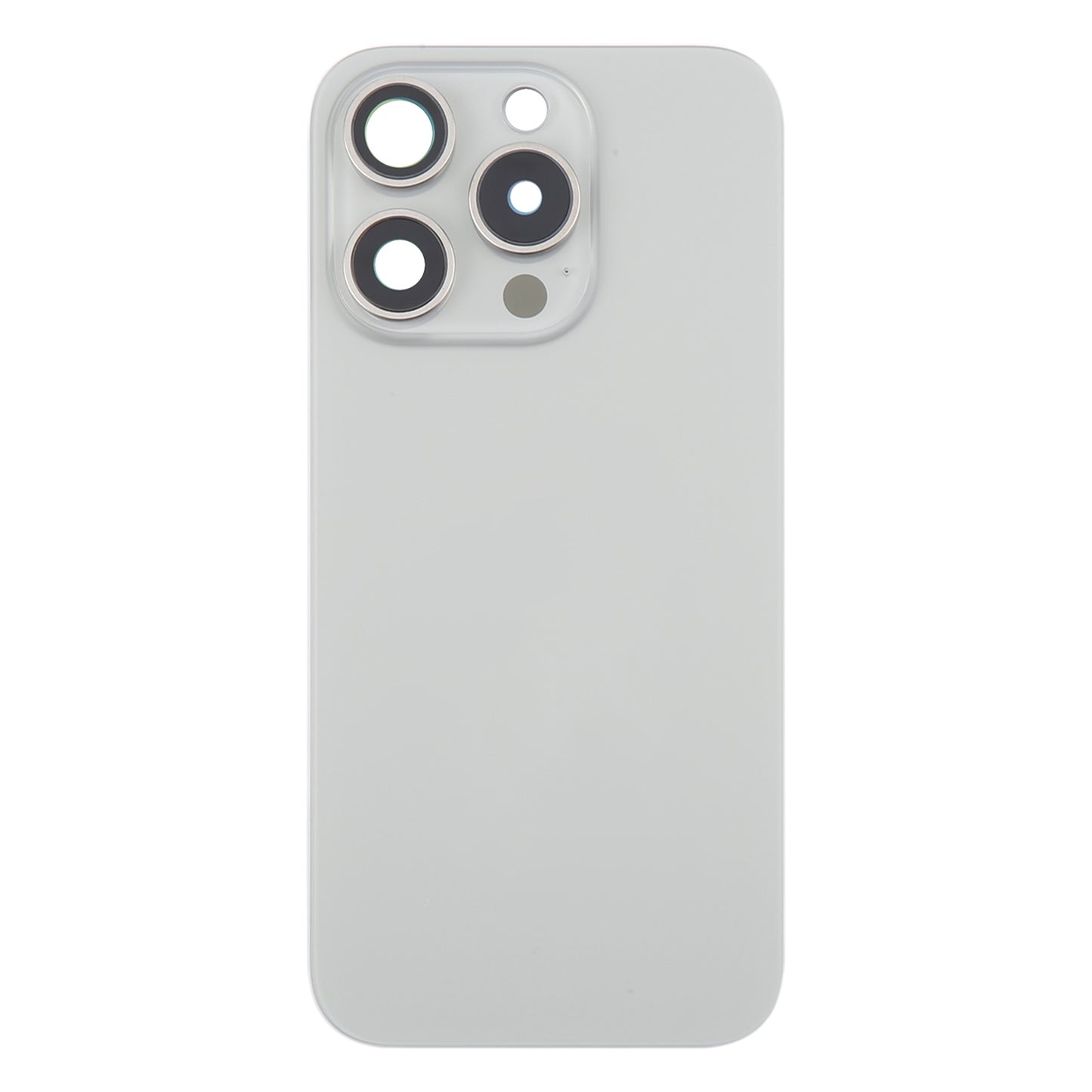 For iPhone 16 Pro Max Original Glass Battery Back Cover with Camera Lens Cover + MagSafe Magnet(Silver)