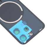 For iPhone 16 Pro Max Original Glass Battery Back Cover with Camera Lens Cover + MagSafe Magnet(White)