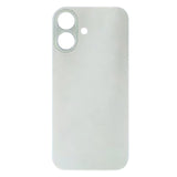 For iPhone 16 Plus Easy Replacement Big Camera Hole Glass Back Battery Cover(White)