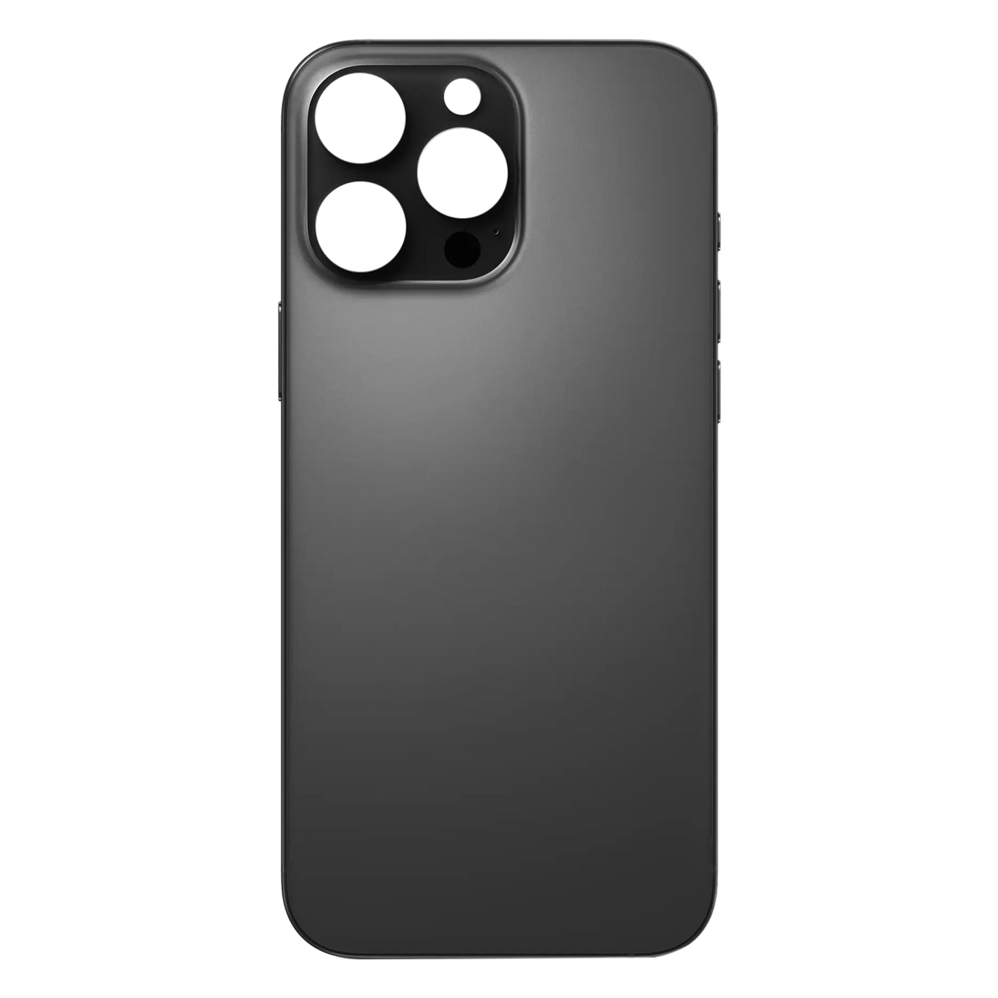 For iPhone 16 Pro Easy Replacement Big Camera Hole Glass Back Battery Cover(Black)
