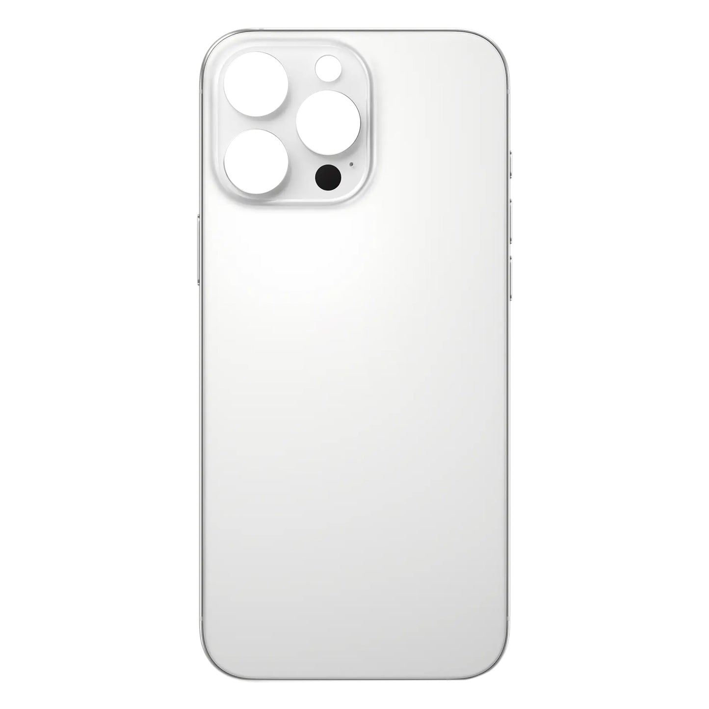 For iPhone 16 Pro Easy Replacement Big Camera Hole Glass Back Battery Cover(White)