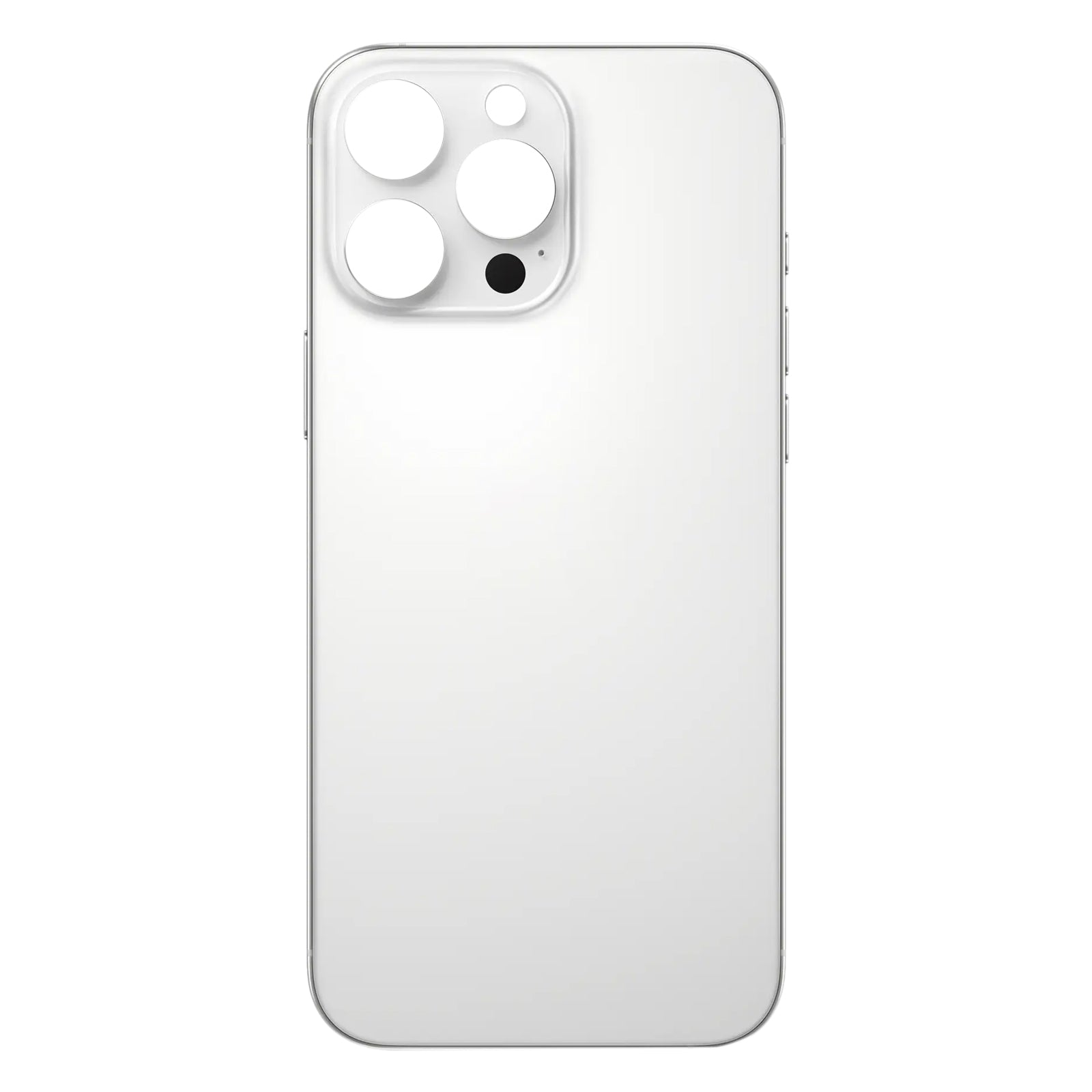 For iPhone 16 Pro Easy Replacement Big Camera Hole Glass Back Battery Cover(White)