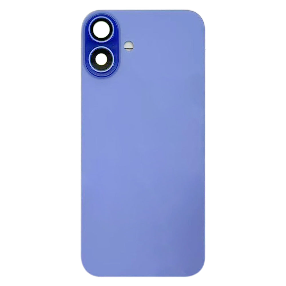 For iPhone 16 Battery Back Cover with Camera Lens Cover(Cyan)