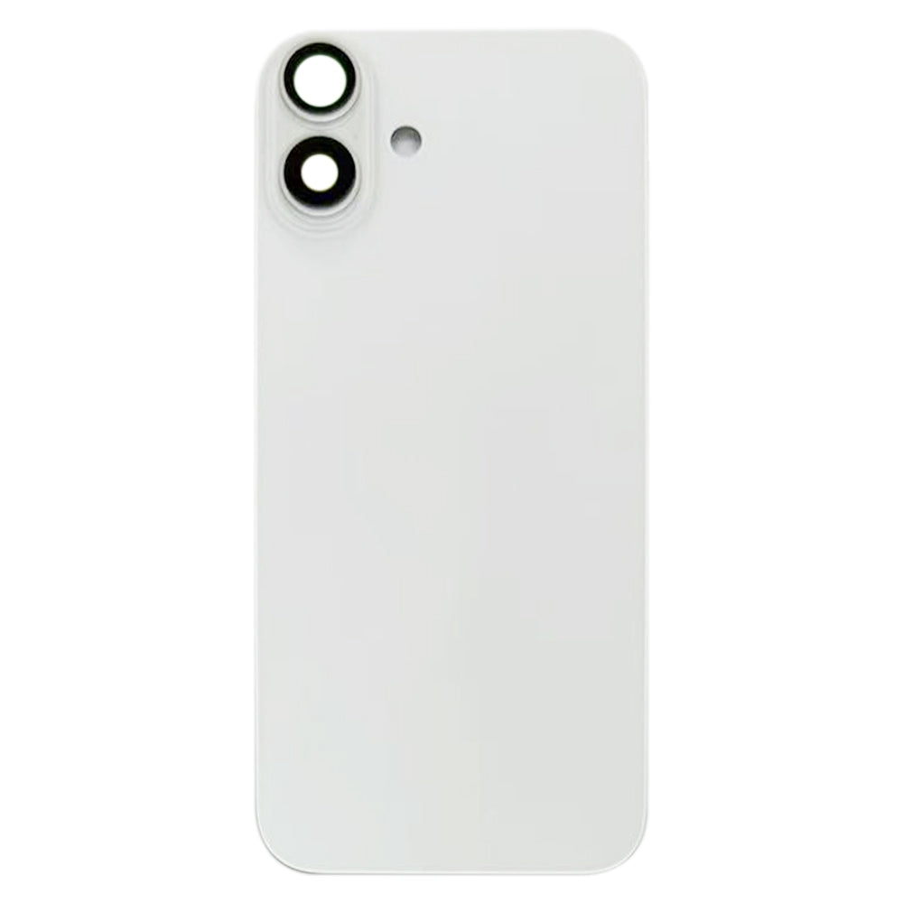 For iPhone 16 Battery Back Cover with Camera Lens Cover(White)