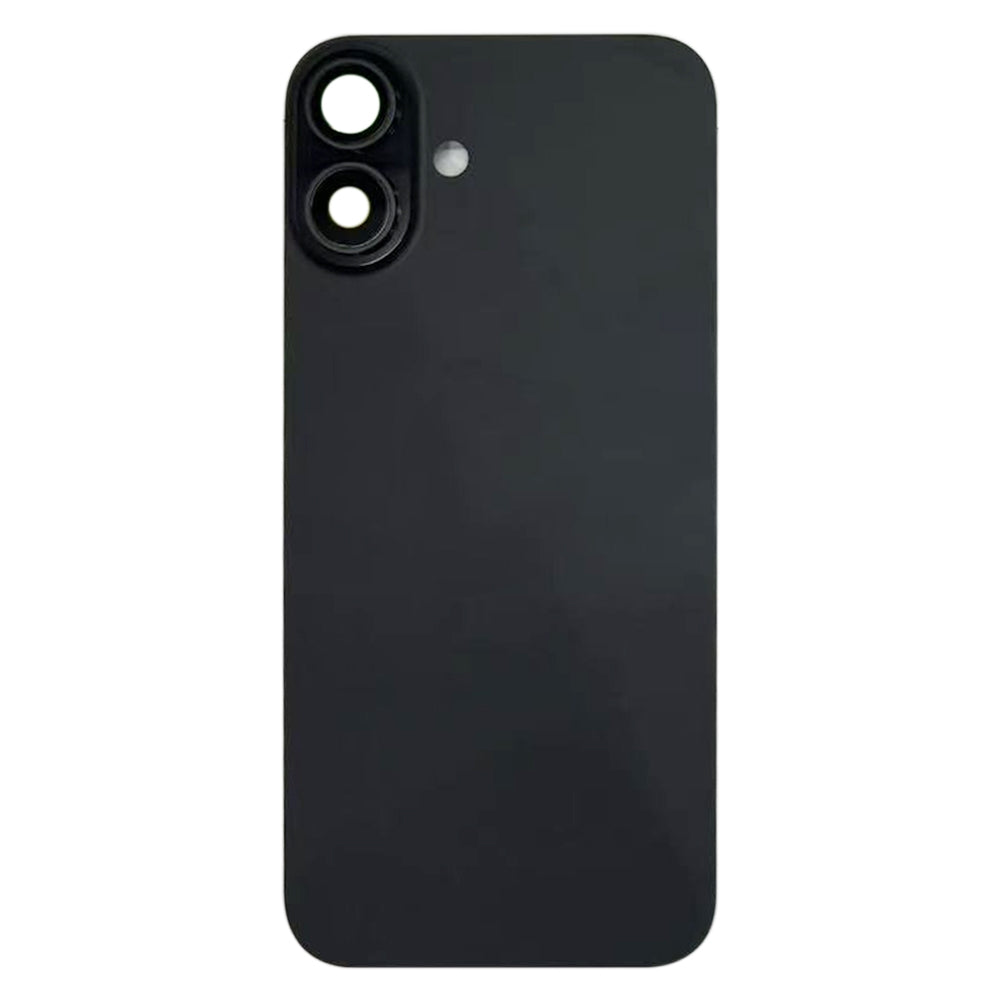 For iPhone 16 Plus Battery Back Cover with Camera Lens Cover(Black)