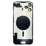 For iPhone 16 Plus Battery Back Cover with Camera Lens Cover(Black)