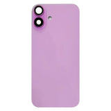 For iPhone 16 Plus Battery Back Cover with Camera Lens Cover(Pink)
