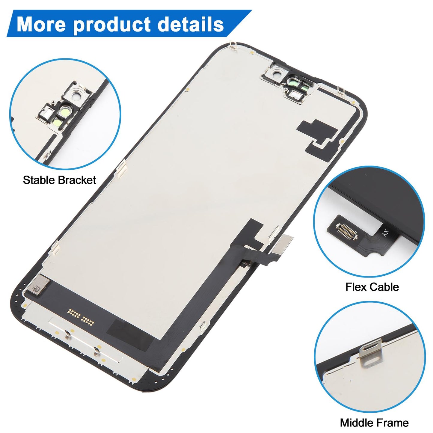 For iPhone 16 Plus HD+ incell Screen
